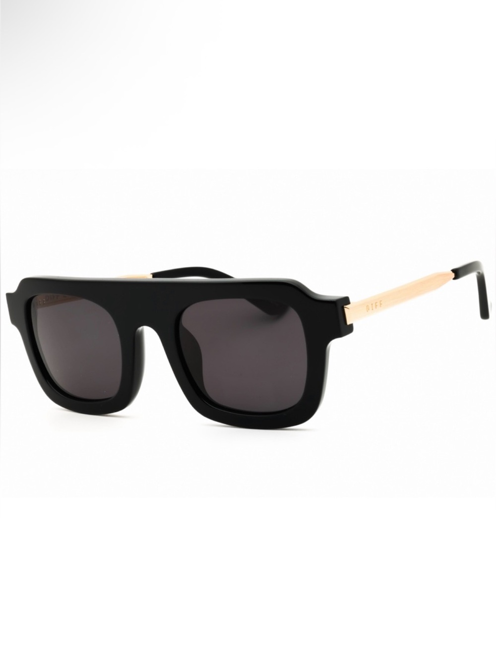 NEW DIFF Eyewear SDFALDE 0BLA Black Sunglasses Authentic